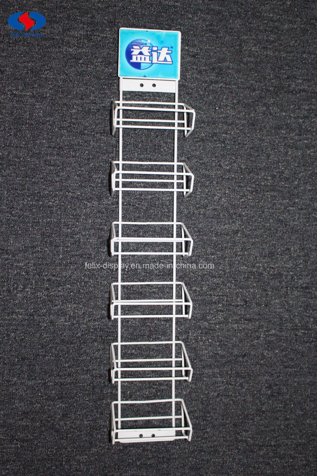 Factory Custom Made Wire Hanging Rack / Metal Hanging Shelf / Hanging Display Rack