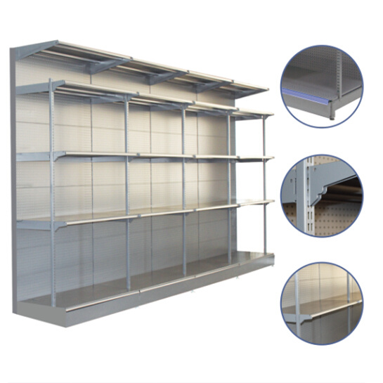 Deluxe Plain Back Panel Standard Supermarket Shelving by Manufacturer