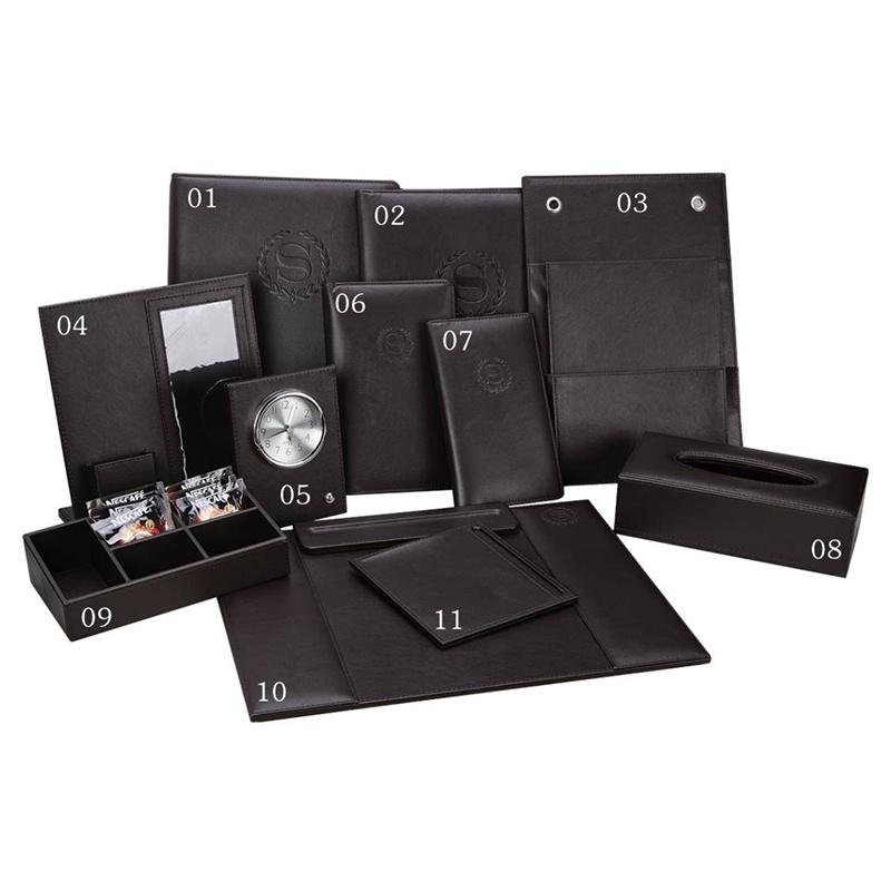 Hotel Leather Products Series Holders PU Folder in Coffee Color