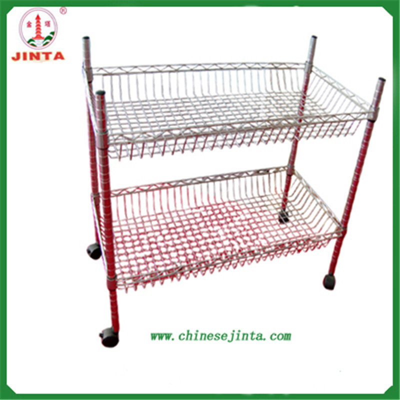 2 Layer Mini Wire Shelf for Kitchen Use (JT-F06)