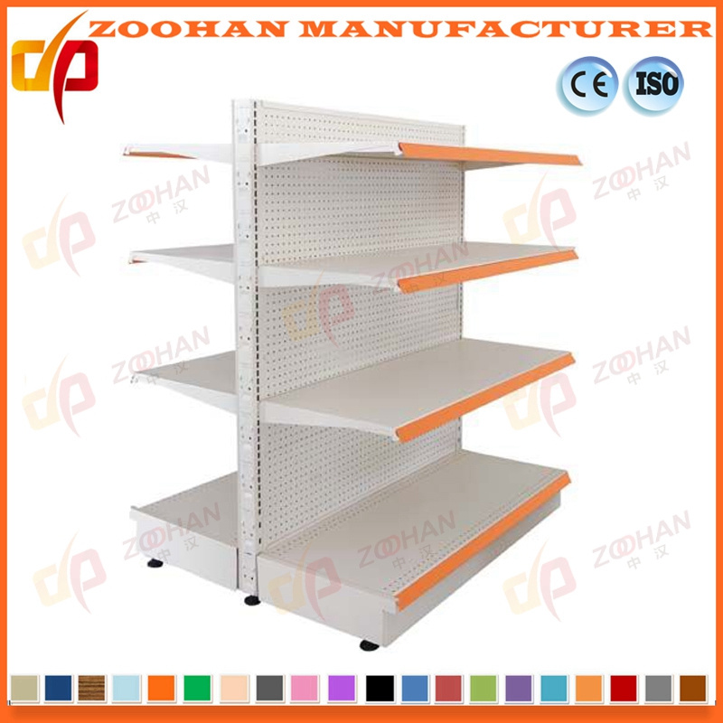 Industrial Metal Wall Shelves Supermarket Display Storage Shelving Dividers (Zhs377)