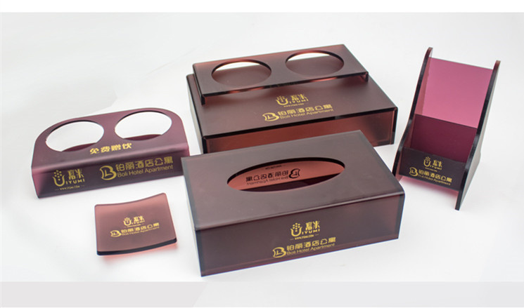 Manufacturer Custom Lucite Plexiglass Acrylic Hotel Bathroom Amenities