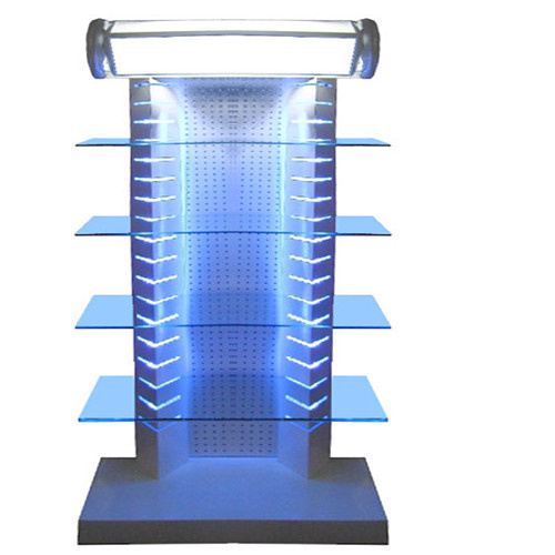 DVD Player Wooden Acrylic Display Stand with Light