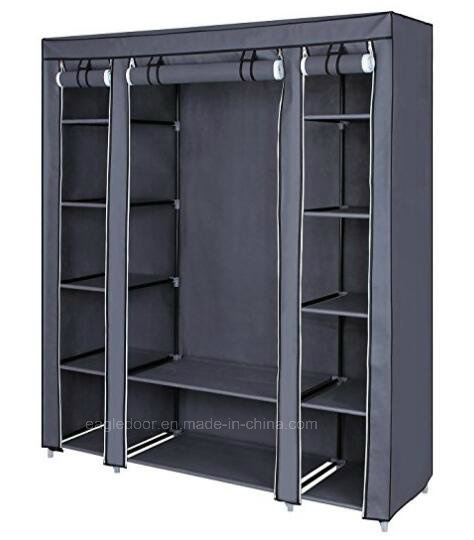 Modern Simple Wardrobe Household Fabric Folding Cloth Ward Storage Assembly King Size Reinforcement Combination Simple Wardrobe (FW-36)