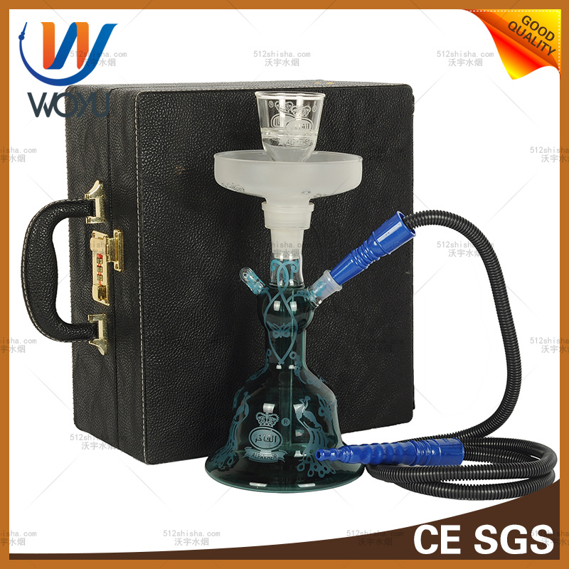 Glass Smoking Pipe Bottle Shisha Set with Bowl Tweezer Hookah