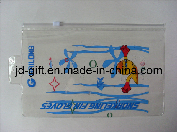 PVC Pouch, PVC Case for Swim Cap, PVC Zipper Bag with Hanging Hole