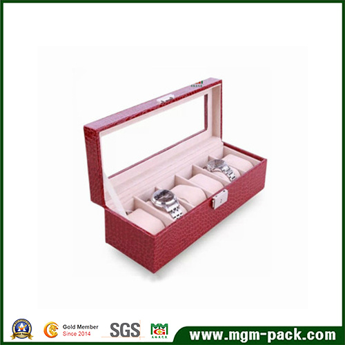 Crocodile Leather Wooden Watch Box of Chinese Characteristics