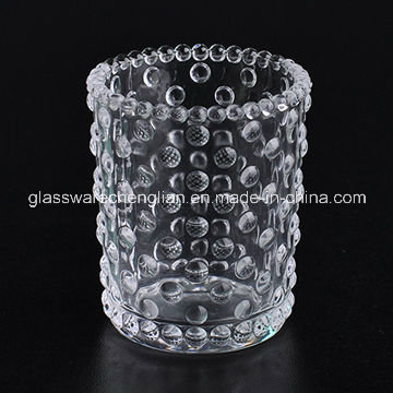 Transparent Glass Candle Holder (ZT-045)