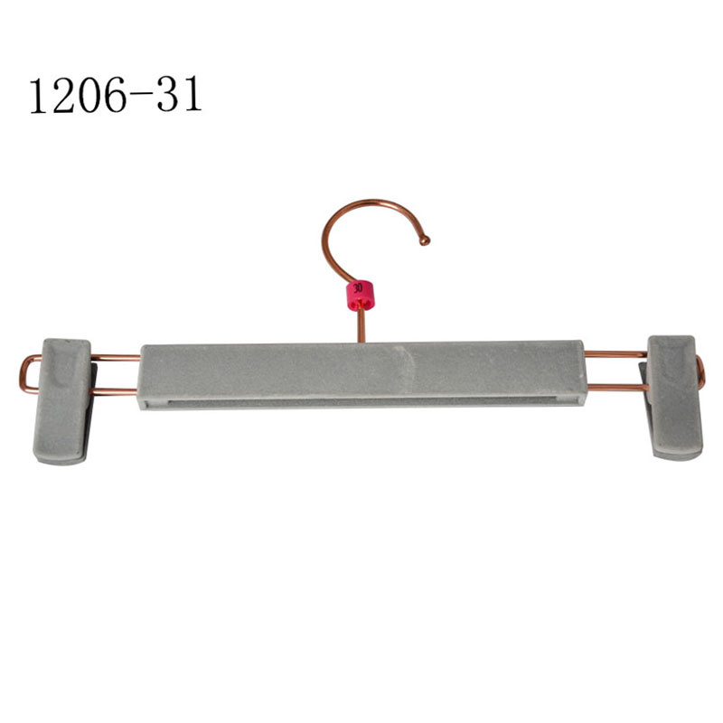 Custom Plastic Velvet Trousers Hanger