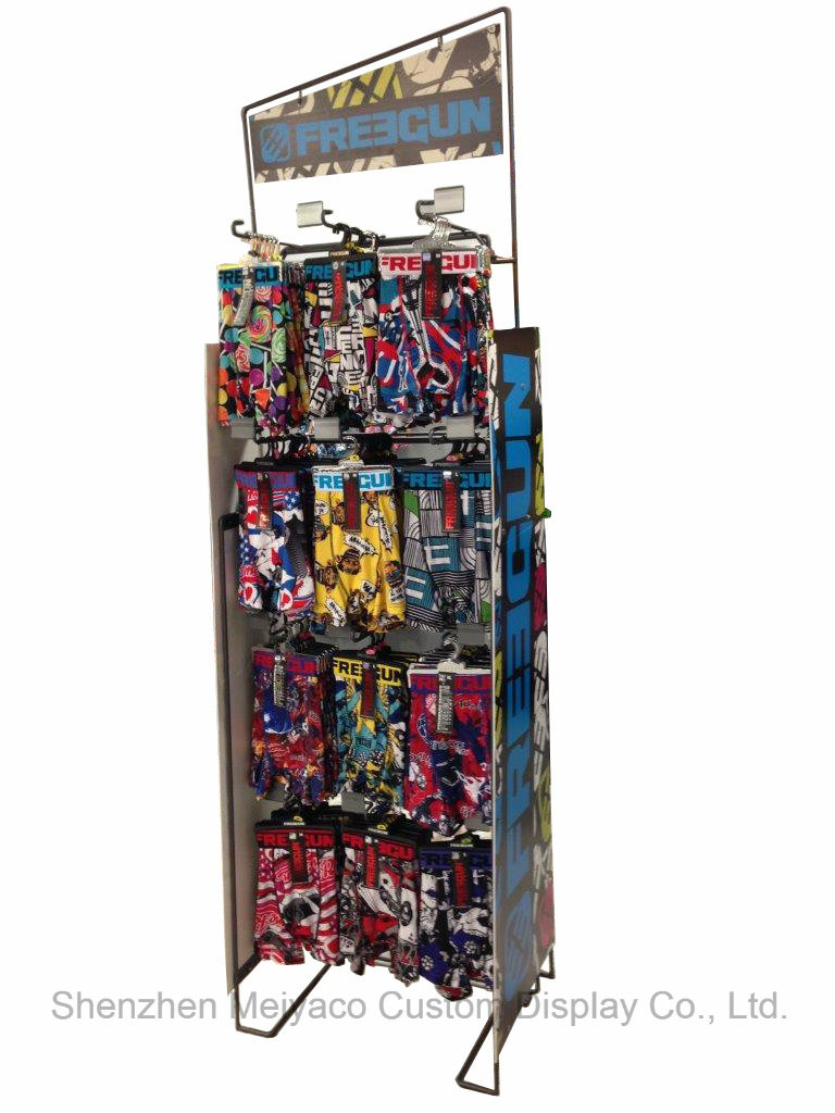Sporting Goods Display Stand Swimming Trumpet Hooks Display Rack