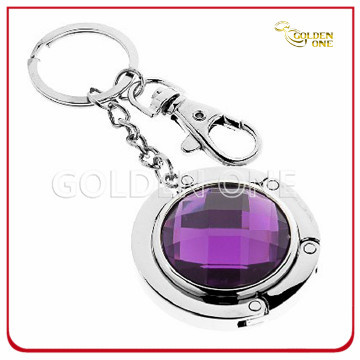 Best Seller Round Design Folding Bag Holder with Keyring