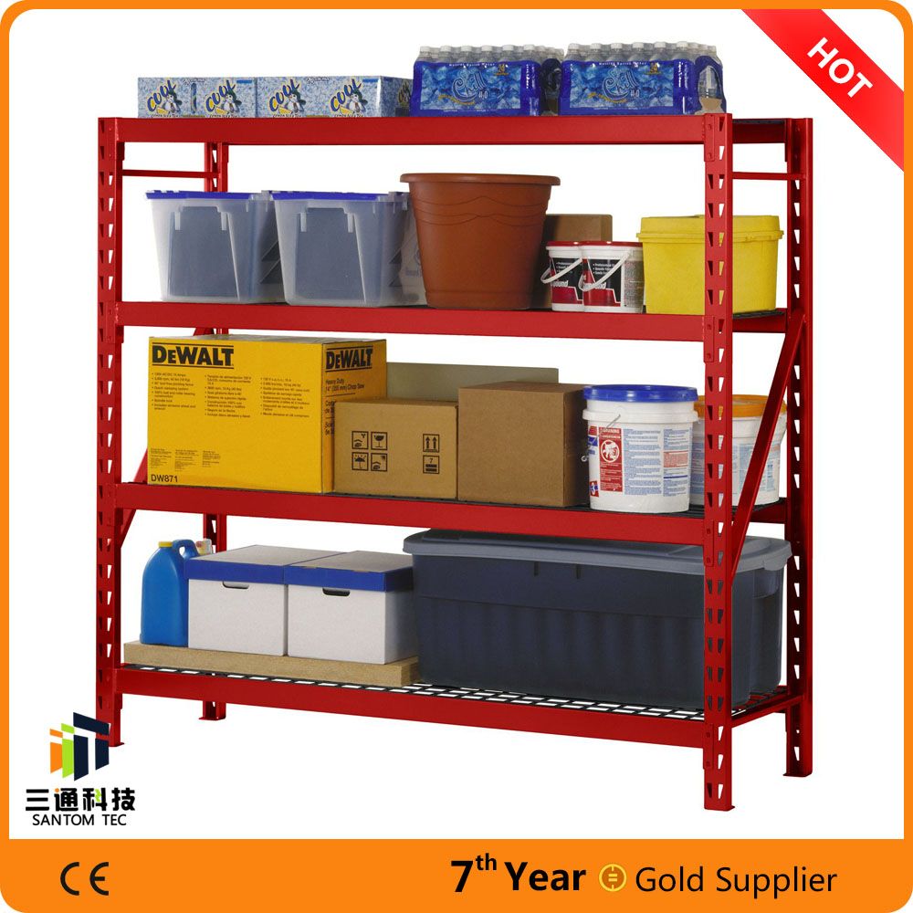 Welded Storage Rack with Adjustable Wire Shelves