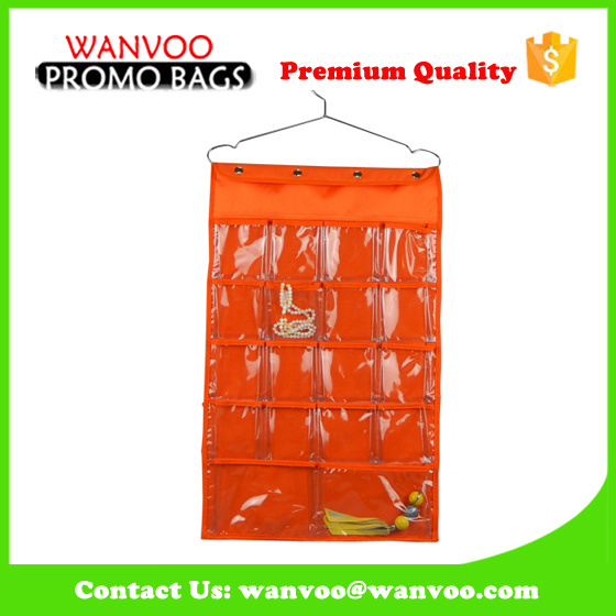 600d Nylon Fabric Hanging Walll Organizer for Jewelry Display