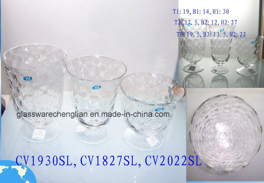 Hand Made Glass Candle Holder (CV1930SL)
