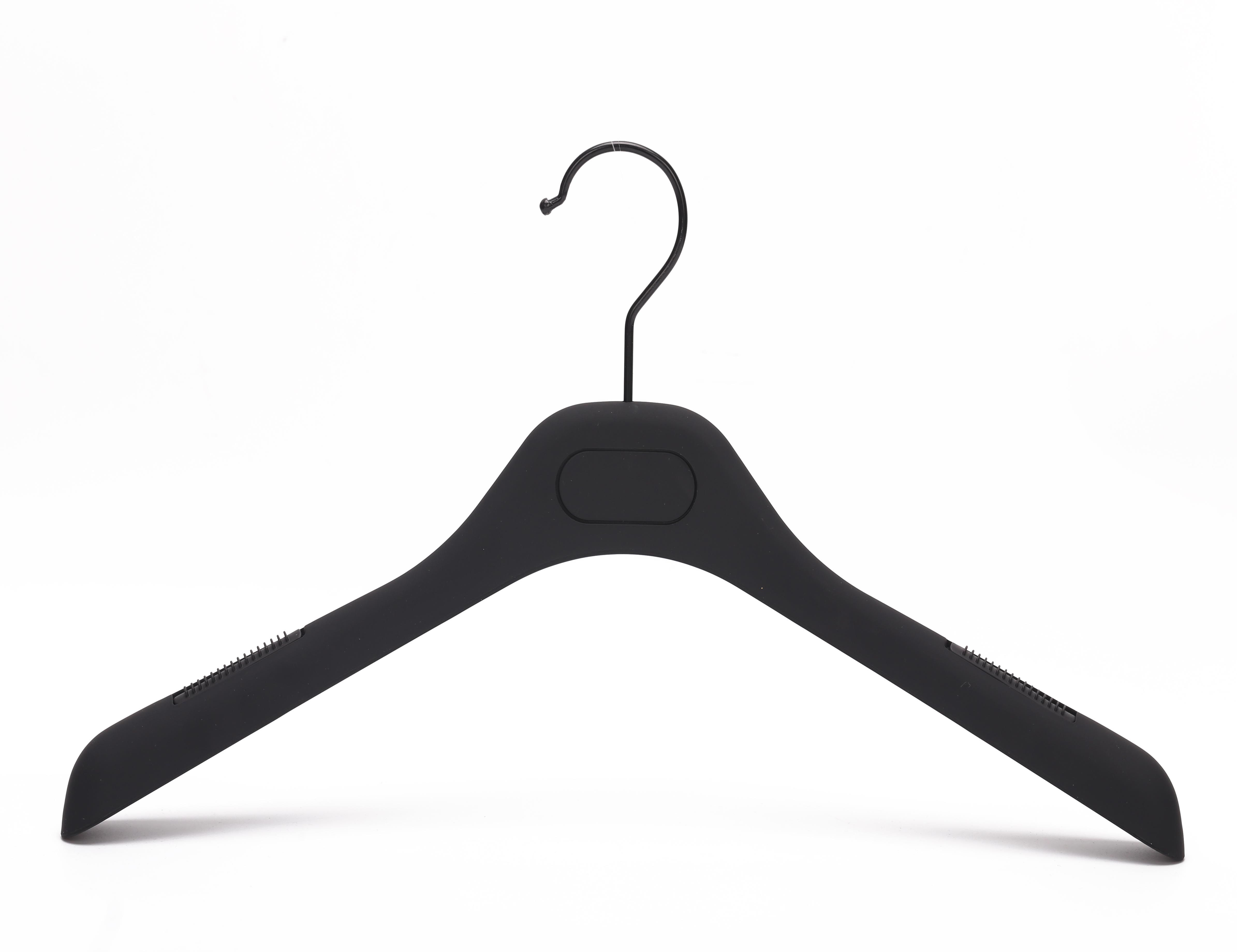 Garment Use Gold Plastic Clothes Hanger Black for Display