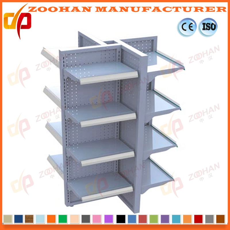 Gondola Frames Four Way Shelving Rack Standard Walmart Shelves (Zhs348)