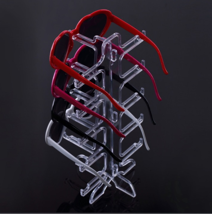 2016 New High Quality 5PC Sunglass Display Stand Fashion Acrylic Glassess Frame Rack Holder Eye Glasses Show Stand Holder