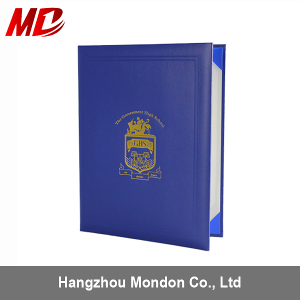Classic Customized PU Certificate Folder School