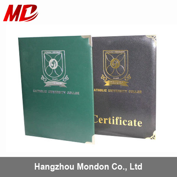 Certificate Holder File Folder in Black Color