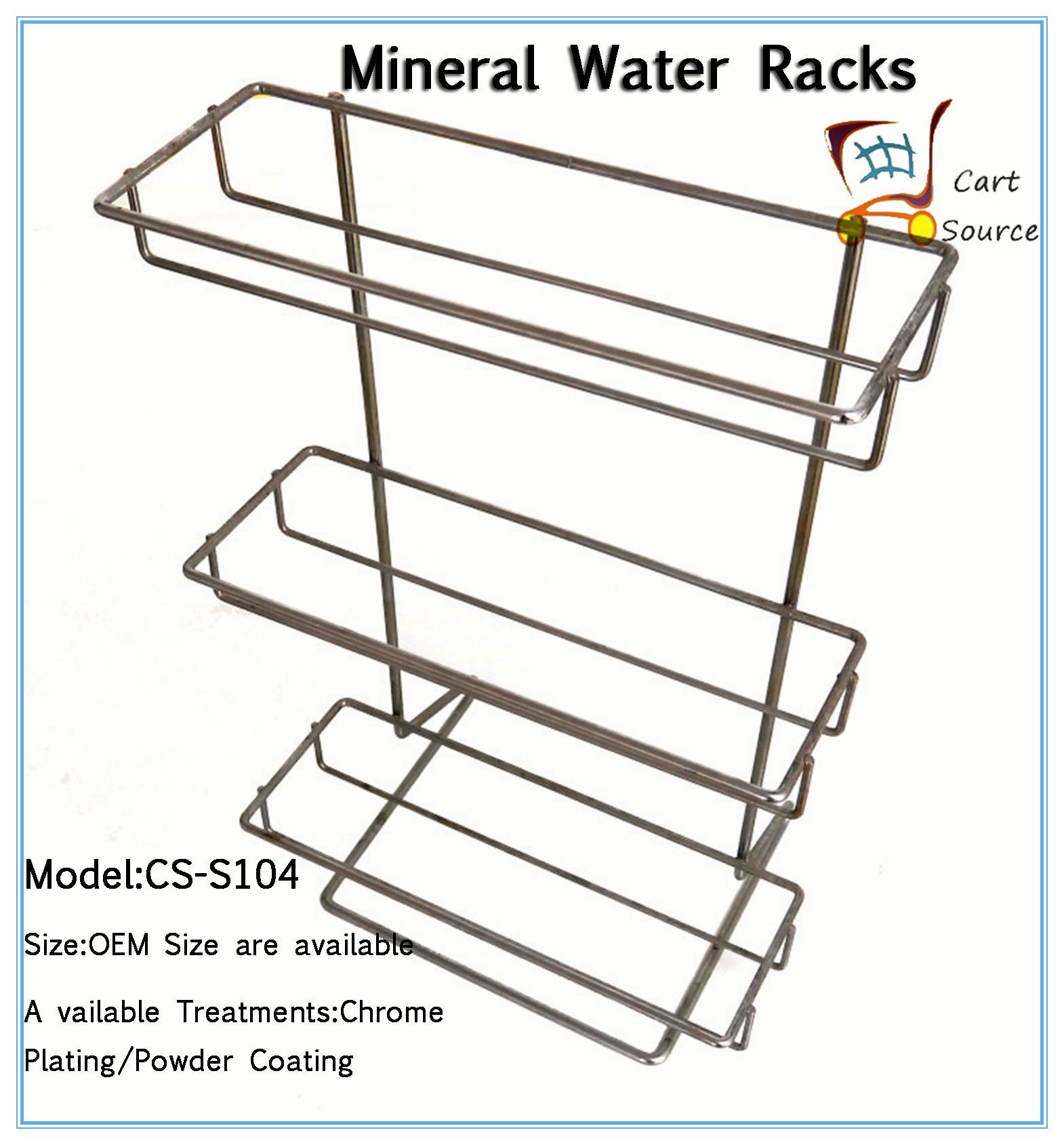 Mineral Water Racks Metal Display Rack