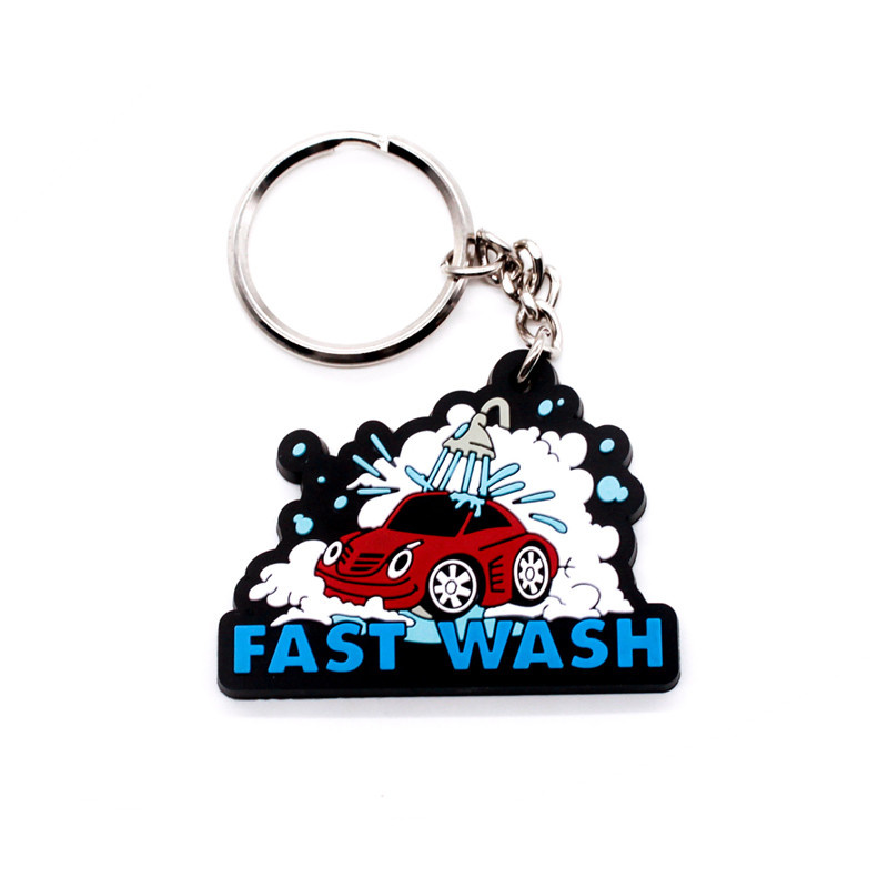 Rubber Key Chain for Publicity Gift Metalfashion Promotion Attachment Airplane Alarm