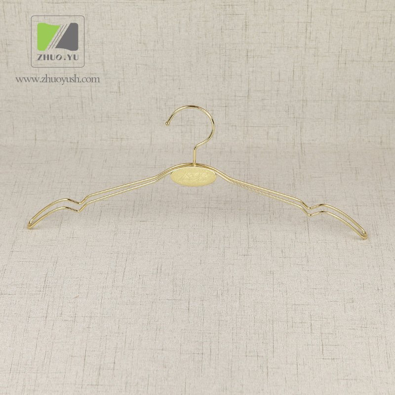 Factory Price Metal Garment Hanger with Laser Engraving Logo