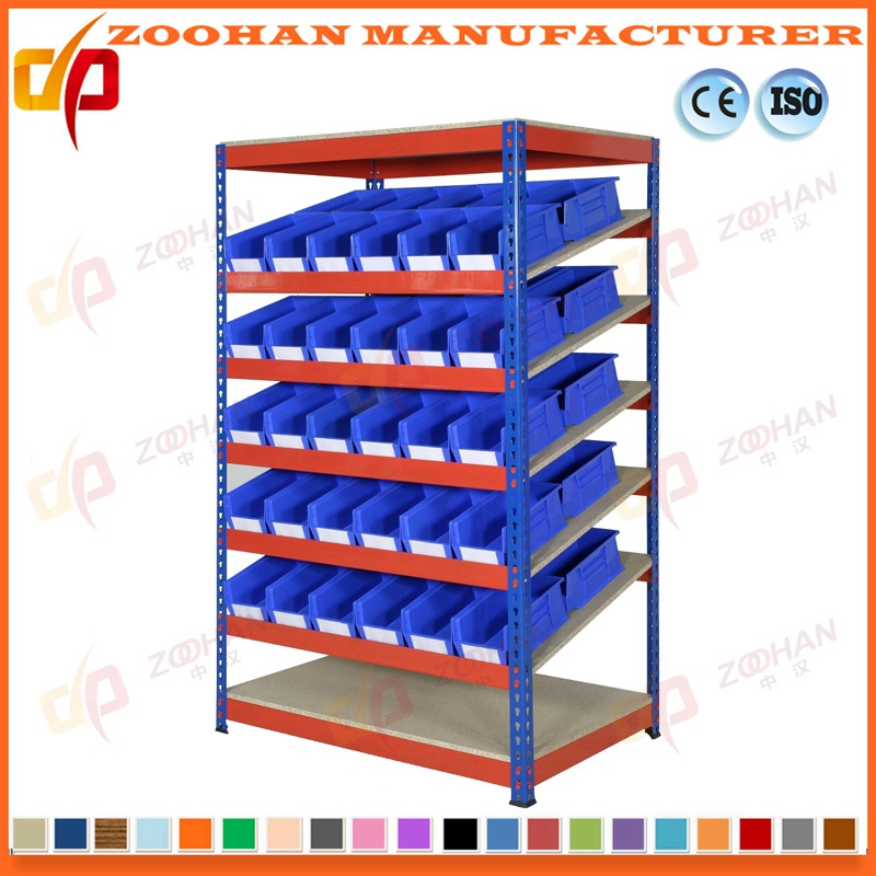 Rivet Bays with Plastic Storage Bins Cabinets Shelves Rack (Zhr299)