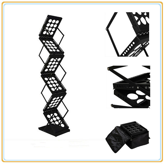 Black Metal A4 Magazine Display Rack