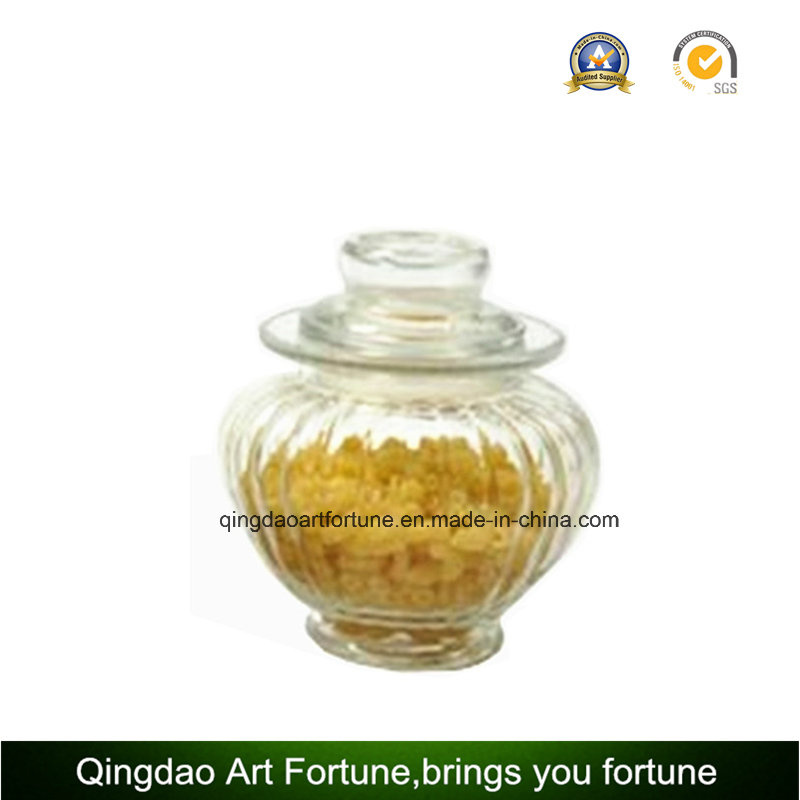 Glass Candle Jar with Clear Lid for Storage