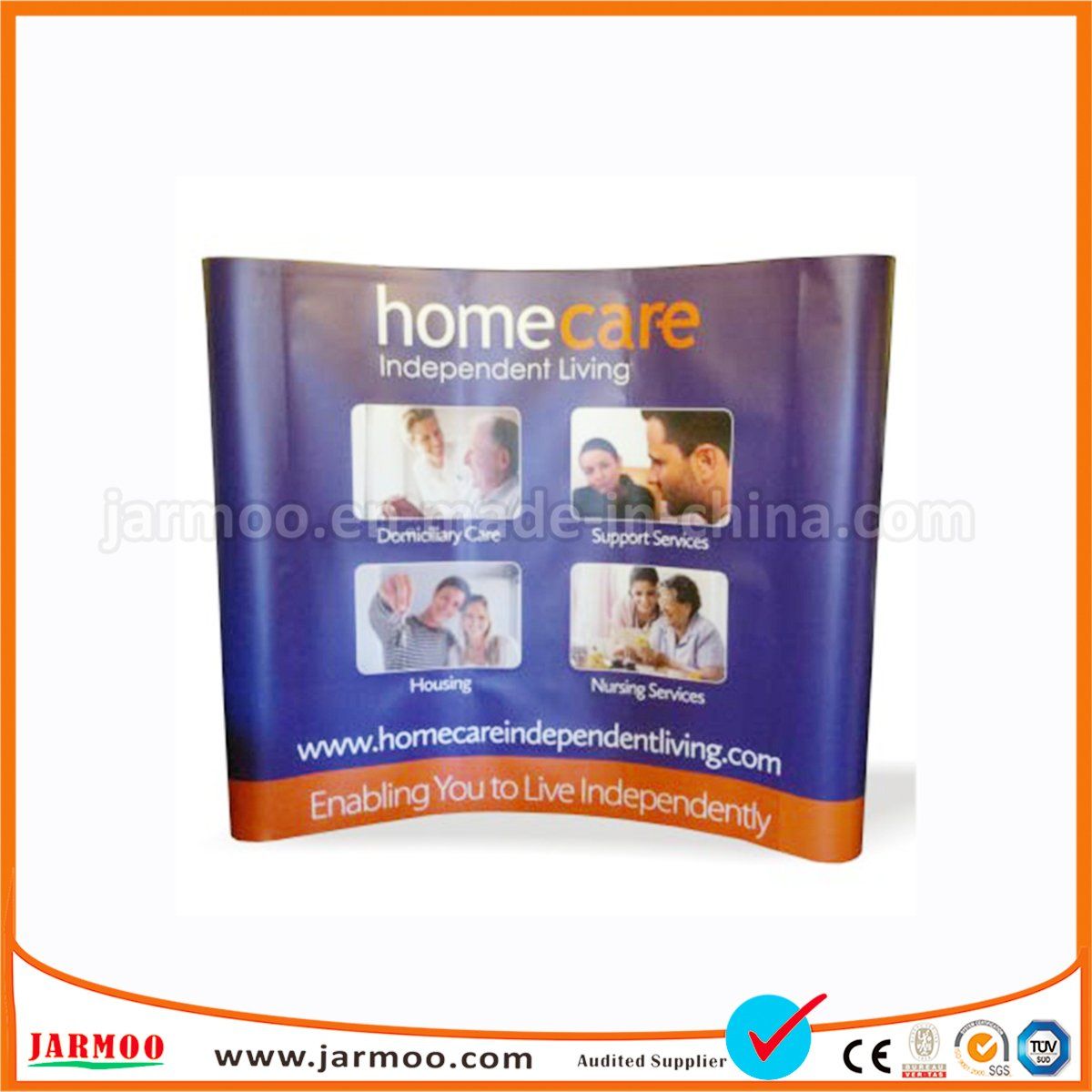 Durable Display Curved Wall Shelf