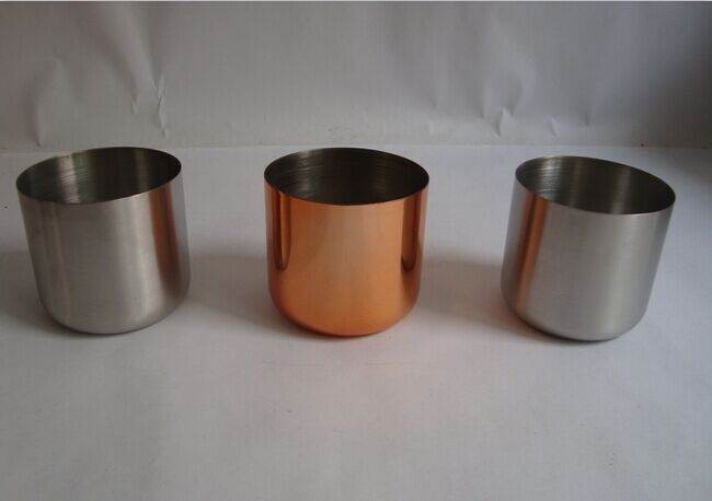 Round Antique Metal Votive, Colorful Candle Holder