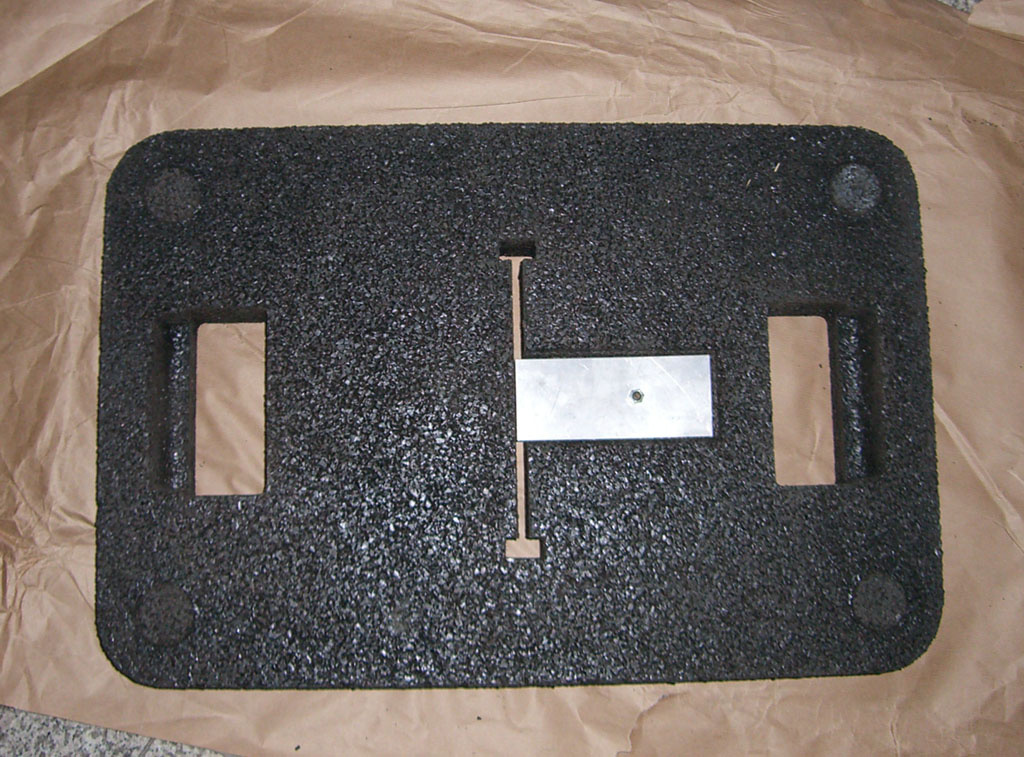 Portable Recycled Rubber Base for Sign