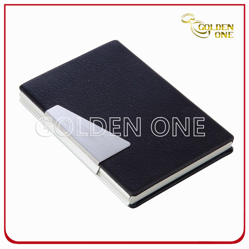 Promotional Hot Sale Brown Leather Name Card Case