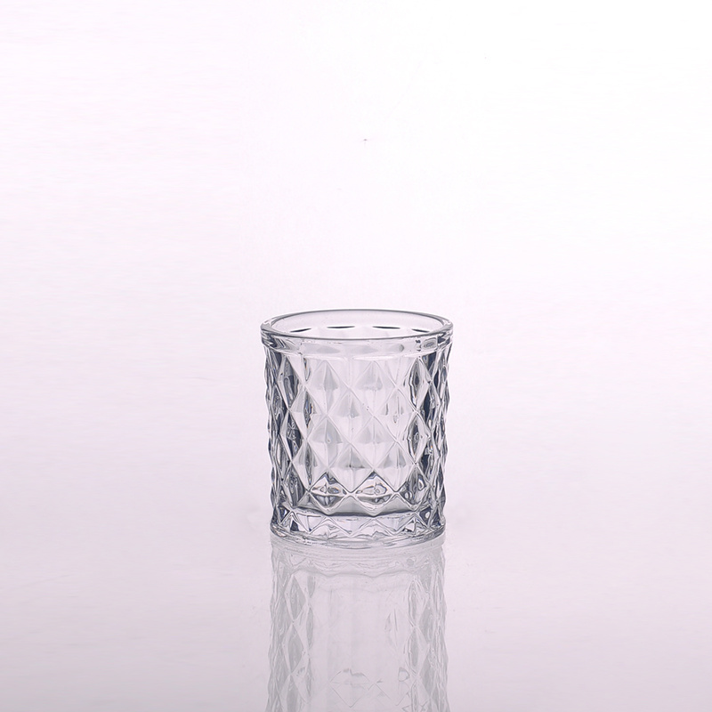 Diamond Jar Glass Candle Holder