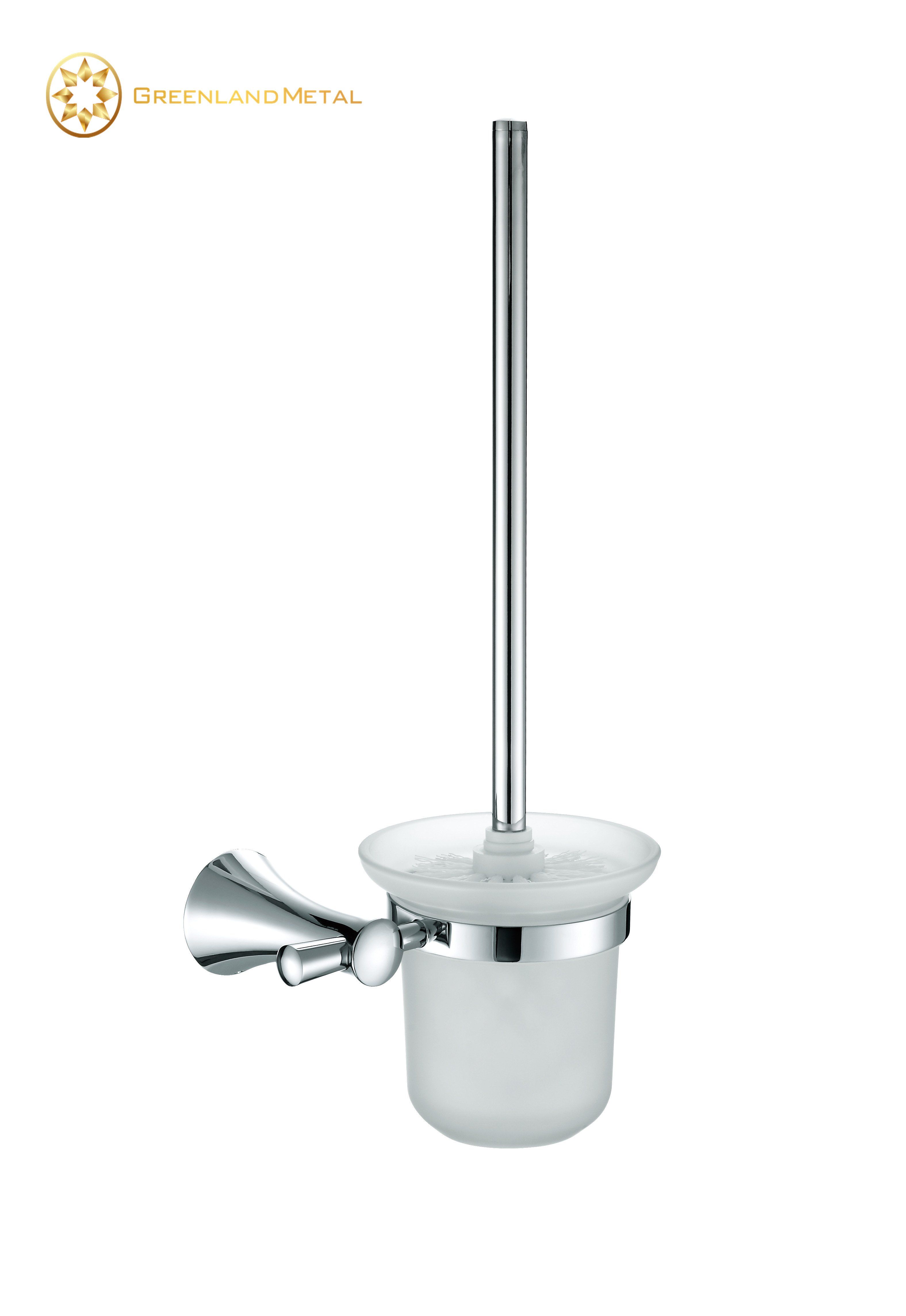 Free Standing Stainless Steel Spherical Toilet Brush Holder