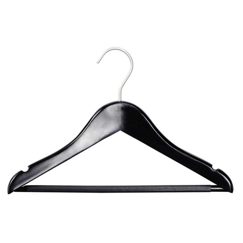 Black Wooden Kids Hanger for Hotel Use