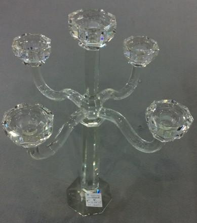 Crystal Candle Holder with Five Posters
