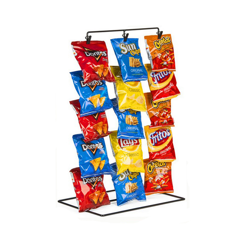 Custom Metal 5 Chip Potato Strip Display Rack