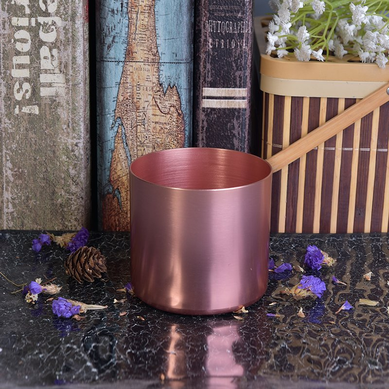 Pillar Chrome Copper Decorative Metal Candle Holders