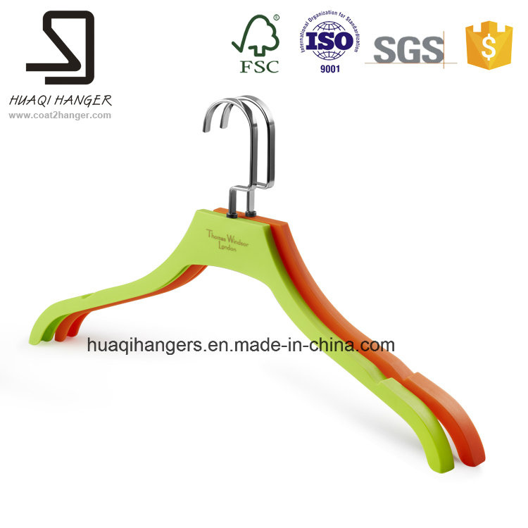 Garment Cloth Wooden Hangers, Cloth Hanger with Metal Hook