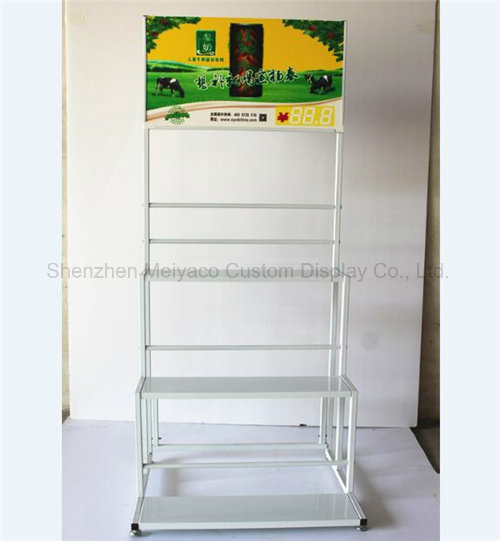 OEM Customized Supermarket Milk Metal Display Rack