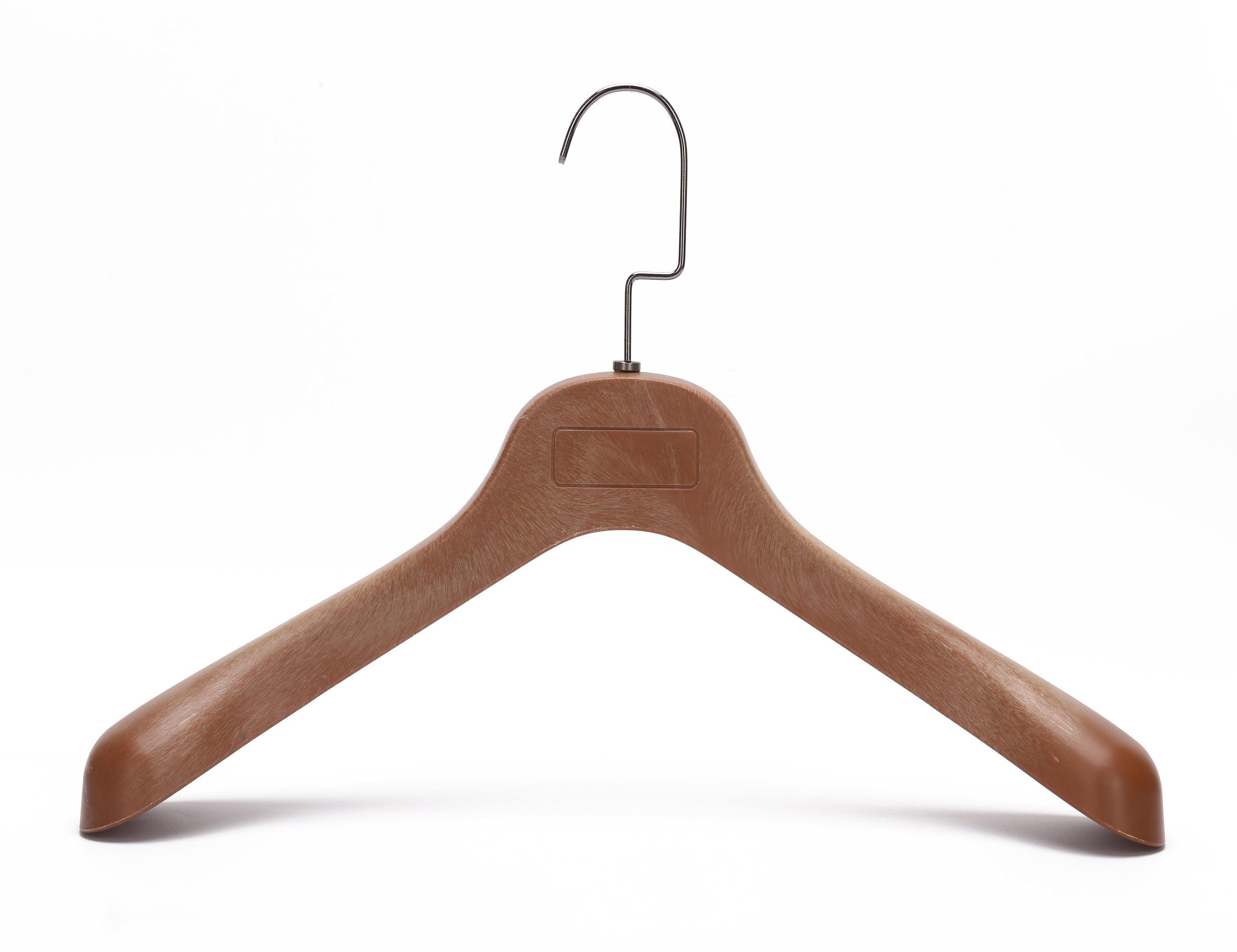 Top Grade Luxury Plastic Clothes Hangers with Golden Hook