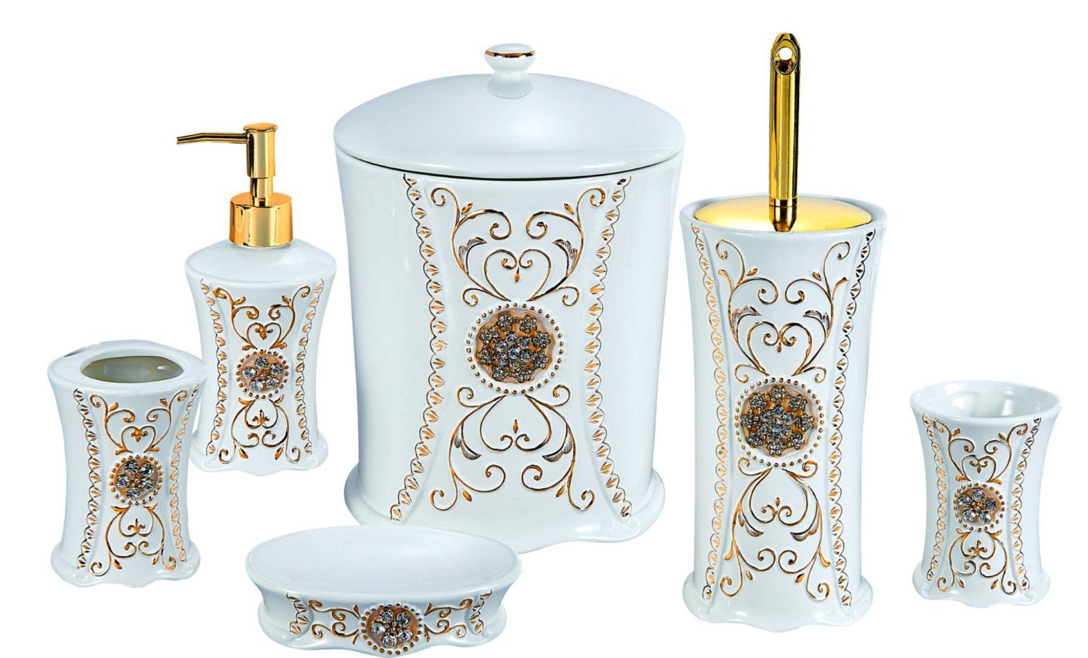 Morden Ceramic Bathroom Set 6PCS