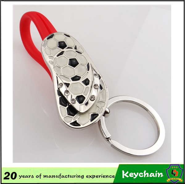 Metal Beach Slippers Keyring Wholesale