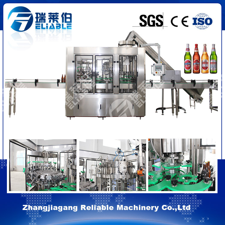 Newest Carbonated Drink Crown Caps Glass Bottle Filling Machine