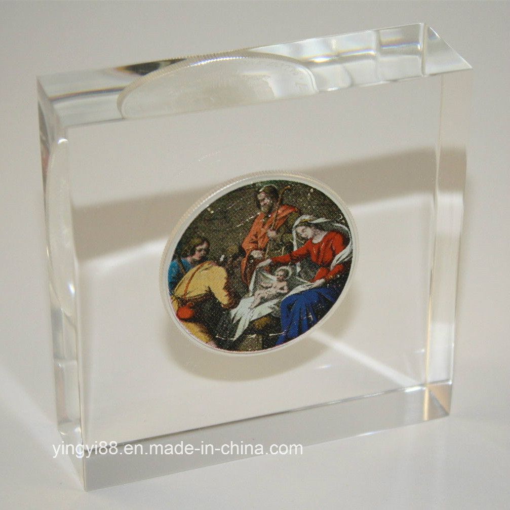Best Selling Acrylic Coin Paperweight