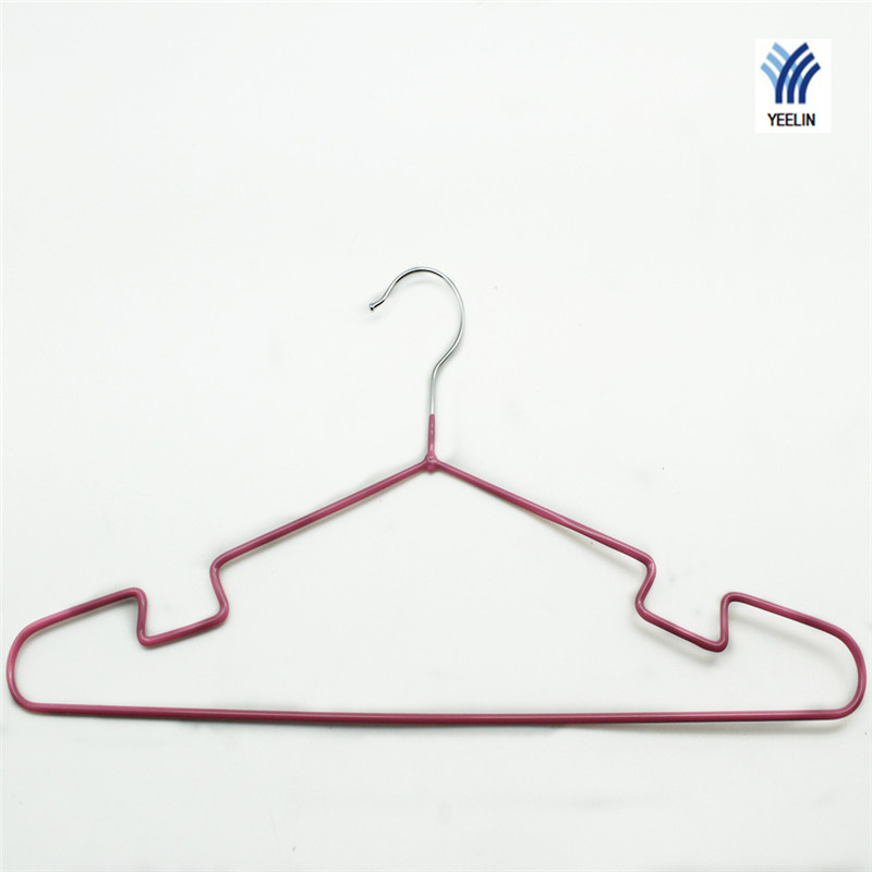 Yeelin PVC Coating Laundry Metal Hanger for Clothing