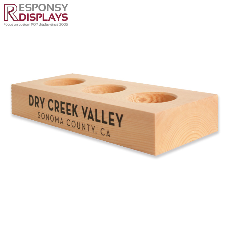 Tailor-Made Test Tube Counter Pine Display Rack