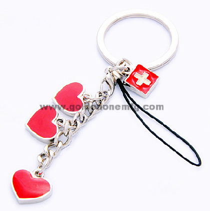 Promotion Customized Soft Enamel Metal Key Charm