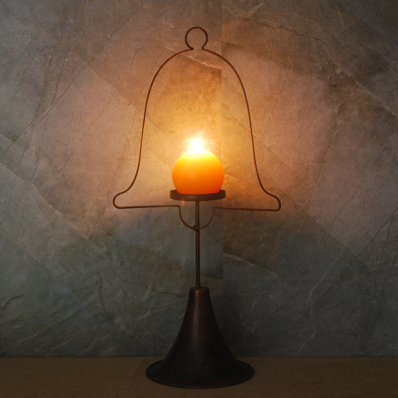 Metal Candle Holders in Antiqued Bronze